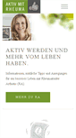 Mobile Screenshot of aktiv-mit-rheuma.de